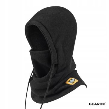 Zimska kolesarska kapa-balaklava – polar, črna, model KR4