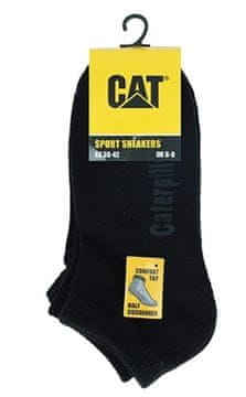 CAT MOŠKE NOGAVICE NIZKE ČRNE 39/42 3KOS CAT AV807B