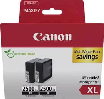 Canon PGI-2500XL črno črnilo, dvojni komplet (9254B011AA)