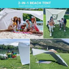 KingCamp 2 v 1 senčnik in senčna tenda za plažo