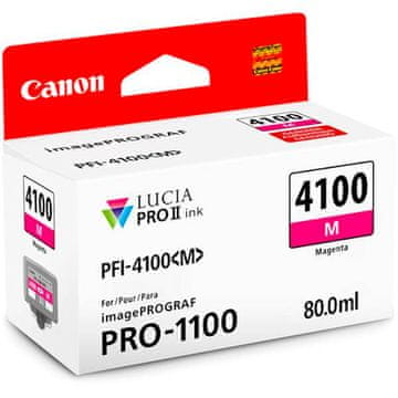 Canon PFI-4100 črnilo za tiskalnik IMAGEPROGRAF PRO-1100, 80 ml, magenta (6779C001AA)