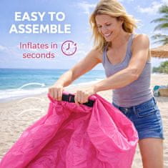 VIVVA® Prenosna napihljiva ležalna blazina 180 cm, lahka, enostavna za uporabo, notranja in zunanja | COMFYCOMBO