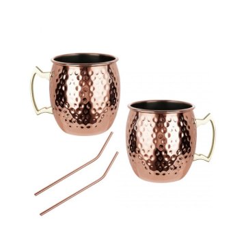 KINGHoff  Kinghoff komplet 500 ml jeklenih skodelic za pijačo Moscow Mule 64485