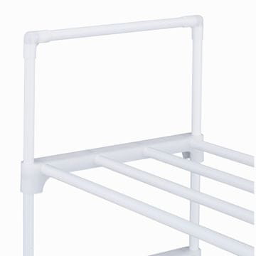 Northix Velika polica za čevlje, do 40 parov, kovinski okvir, prilagodljiva konfiguracija