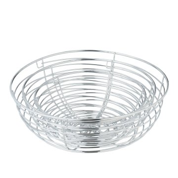 Northix Viseča košara s sadjem v srebrni barvi za kuhinjo in jedilnico