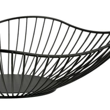 Northix Okrasna kovinska skleda za sadje eleganten dizajn za vsak prostor