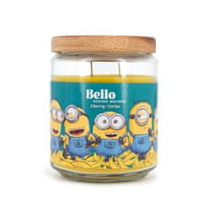 Northix Dišeča sveča Minions, sadna aroma, 510 g, 10 cm, steklen kozarec