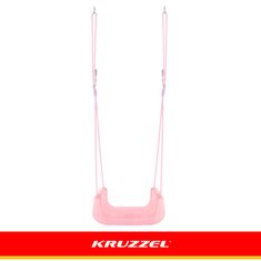 Kruzzel Otroška gugalnica 3v1 z ograjo - Pastelne barve