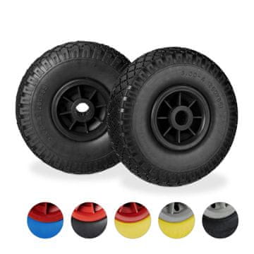 Northix Kolesa za samokolnico 2 kom., premer 4.00-6, nosilnost 400 kg