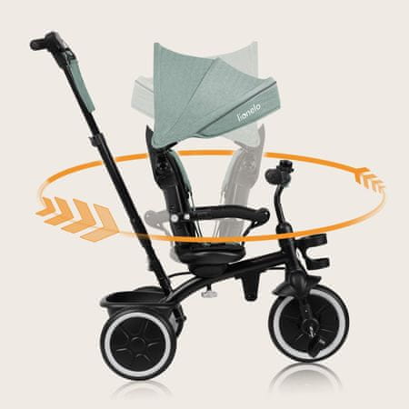 360° vrtljiv sedež