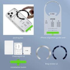Tech-protect Magnetic magnetni obroč za MagSafe 2kos, črn / oranžen
