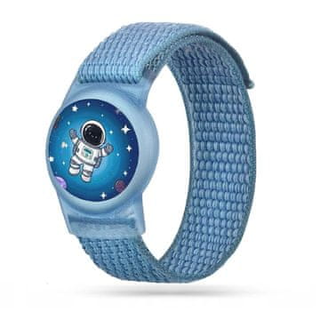 Tech-protect Nylon Astronaut pašček za Apple AirTag 1/2, moder