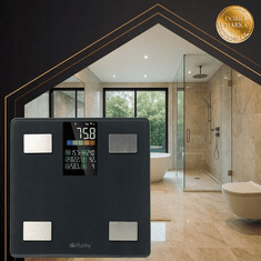 Ruhhy Tehtnica osebna digitalna 20675, BIA, do 226kg, Bluetooth, črna