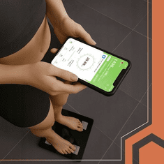 Ruhhy Tehtnica osebna digitalna 20675, BIA, do 226kg, Bluetooth, črna