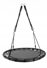Malatec Viseči otroški gugalni krog gnezdo 100cm do 150kg črn