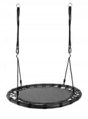 Malatec Viseči otroški gugalni krog gnezdo 100cm do 150kg črn