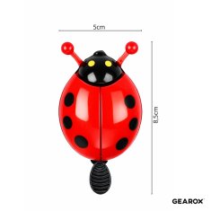 Korbi OTROŠKI KOLESARSKI ZVONČEK – RDEČA BUBAMARA, ZA KOLO ALI SKIRO