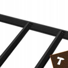 BIGSTREN Kovinski skladiščni regal 180x100x60cm brez vijakov 200kg na polico črn