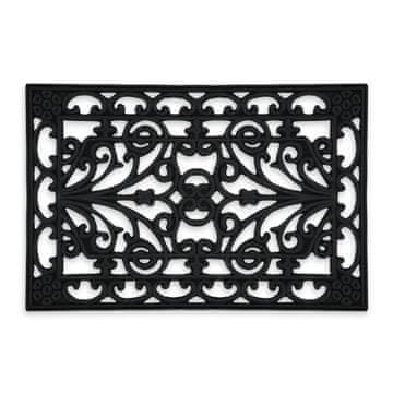 Northix Gumijasti predpražnik s cvetličnim vzorcem nedrseča in vremensko odporna guma