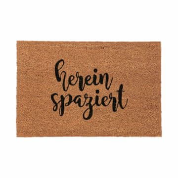 Northix Predpražnik v kokosovi barvi "Hereinspaziert" z nedrsečo PVC podlago za notranjo in zunanjo uporabo