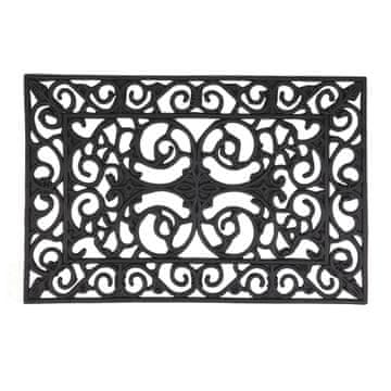 Northix Vremensko odporen gumijasti predpražnik z dekorativnim dizajnom za notranjo in zunanjo uporabo