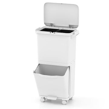 Northio 36L koš za smeti z dvema odstranljivima košema in pedalom