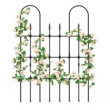 Northix Vrtna rešetka za vzpenjajoče se rastline, kovinski okvir, nastavljiva višina