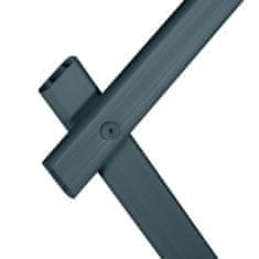 Northix 180 cm raztegljiva rešetka, Set 3 sivih, nastavljiva širina, kovinski okvir
