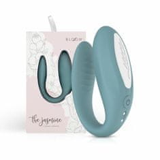 Bloom Bloom Jasmine C-Shape Green - Vibrator S Tehnologijo Swipe, Silikon