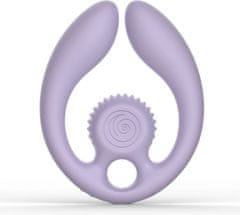 Snailvibe Svibe Gizi Duo – Dvojni Stimulator Za Pare, Lila, Brezžični Daljinski Upravljalnik