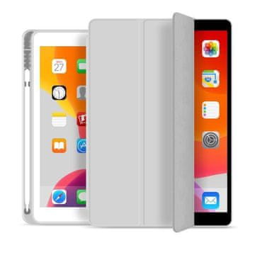 eSTUFF iPad 9.7 2018/2017 SEATTLE Pencil Ovitek s prostorom za pisalo, siv