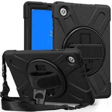 eSTUFF Lenovo Tab M10 HD 2nd Gen AUSTIN Ovitek, črn, brez zaščite zaslona