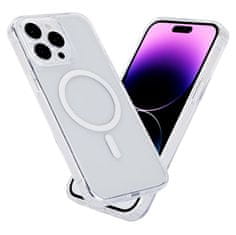eSTUFF BERLIN iPhone 15 Pro Max Prozoren magnetni ovitek, TPU in polikar