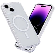 eSTUFF BERLIN iPhone 15 Plus Prozoren magnetni ovitek, TPU in polikar
