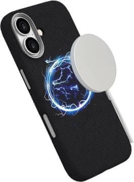 eSTUFF VENICE iPhone 17 usnjen Črn, magnetni, recikliran mat.