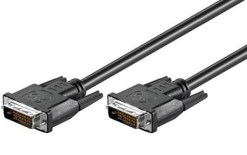 MicroConnect DVI-D 24+1-pin 0,5m M-M Črn