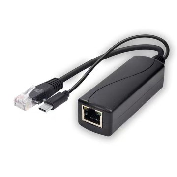 MicroConnect 1000Mbit POE razdelilnik USB-C - RJ45