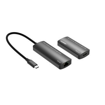 MicroConnect USB-C v HDMI podaljševalnik preko Ethernet, 30m za 4k@120Hz