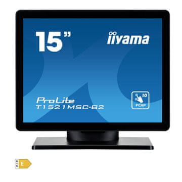 iiyama Monitor touch 38,1 cm (15,0) T1521MSC-B2 1024x768 POS TN 8ms VGA HDMI USB Zvočniki 7H ProLite interaktivni monitor