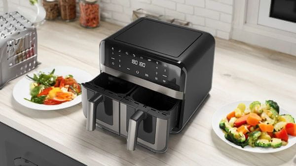 Dvojna košara za dvojno zmogljivost kuhanja