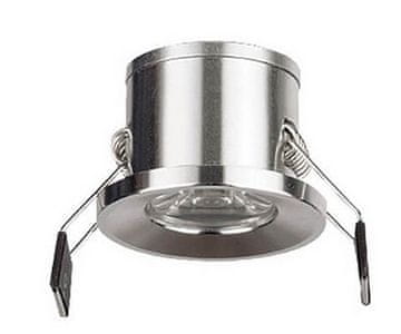 Optonica LED vgradna svetilka 1W 3000K 98lm IP20 srebrna