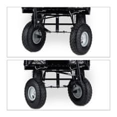 Northix Visoka samokolnica za vrt z nosilnostjo 100 kg in plastičnim koritom