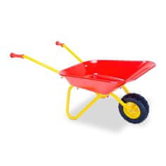 Northix Otroška roza kovinska samokolnica - vrtno orodje za igrače