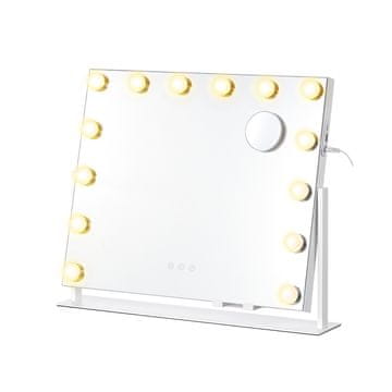Songmics Kozmetično ogledalo 58x43 cm belo