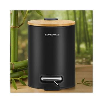 Songmics Kozmetični koš 17x22x236 cm Črn