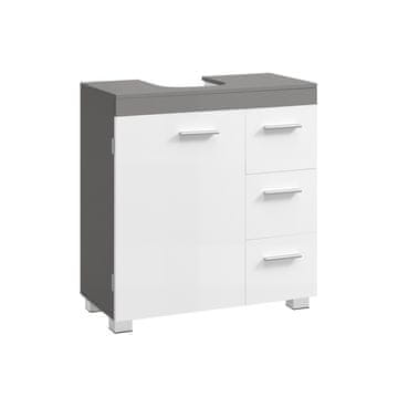 Songmics Kopalniška omarica 30x60x64 cm Bela