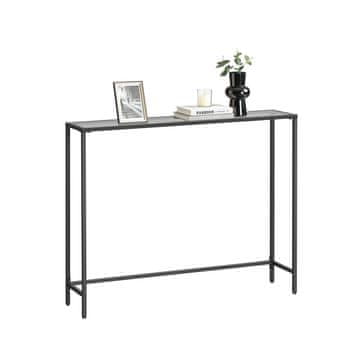 Songmics Konsolna miza 20x100x80 cm Črna