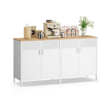 Songmics Shranjevalna omara 40x141x76 cm bela