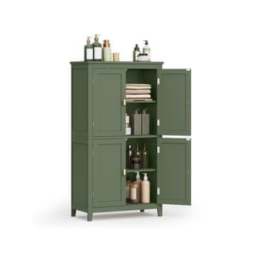 Songmics Kopalniška omarica 30x60x110 cm zelena