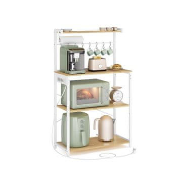 Songmics Kuhinjska polica 80x40x167 cm rjava